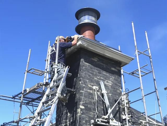 Sturdy chimney crown finished by Rialto Chimney Sweep in Rialto, CA
