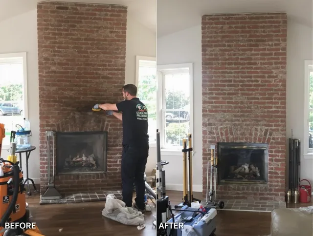 Finished chimney sweeping service by Rialto Chimney Sweep in Rialto, CA