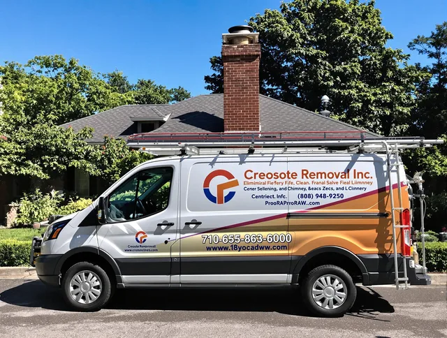 Rialto Chimney Sweep technician removing creosote safely in Rialto, CA