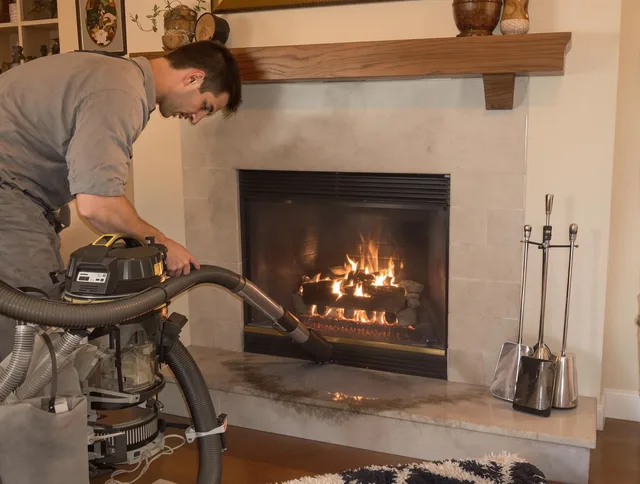 Routine fireplace upkeep by Rialto Chimney Sweep in Rialto, CA