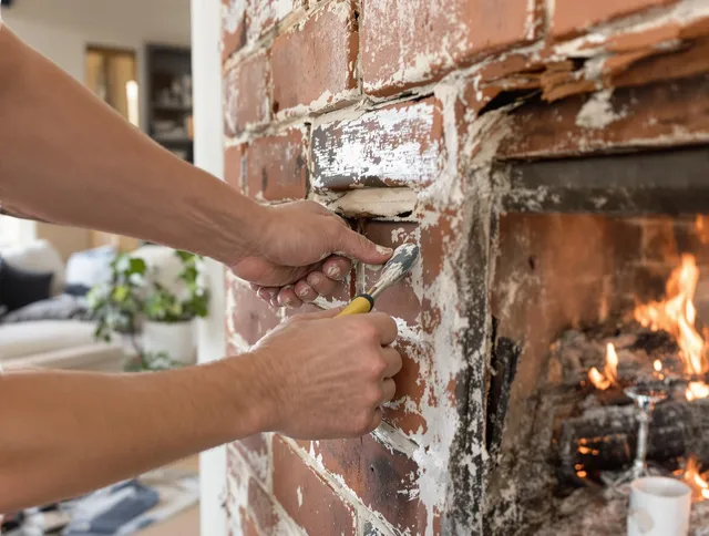 Routine fireplace repair by Rialto Chimney Sweep in Rialto, CA