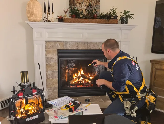 Safety-focused fireplace inspection by Rialto Chimney Sweep in Rialto, CA