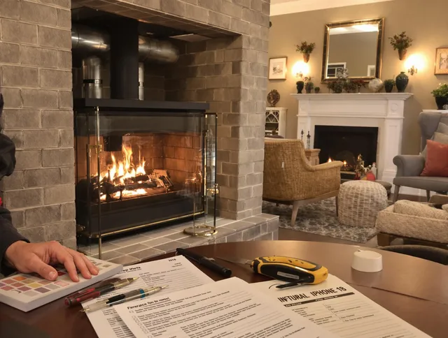 Rialto Chimney Sweep verifying fireplace safety measures in Rialto, CA